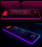 Comfortable Natural Rubber Multifunction Wireless Charging Gaming LED Rgb Mouse Pad