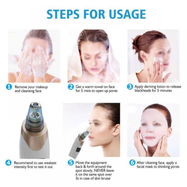 Electric Suction Blackhead Instrument Home Beauty Instrument Blackhead Pore Cleaning (rechargable)