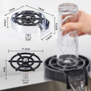 Glass Rinser For Kitchen Sink Automatic Cup Washer 10 Hole Water Spraying Water Washer