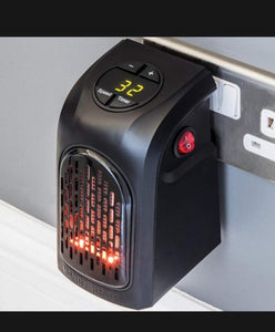 Compact 350W digital electric heater with plug-in wall design for portable warmth; Mini Handy Heater fan for efficient and convenient heating.